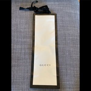 Empty Gucci shopping bag